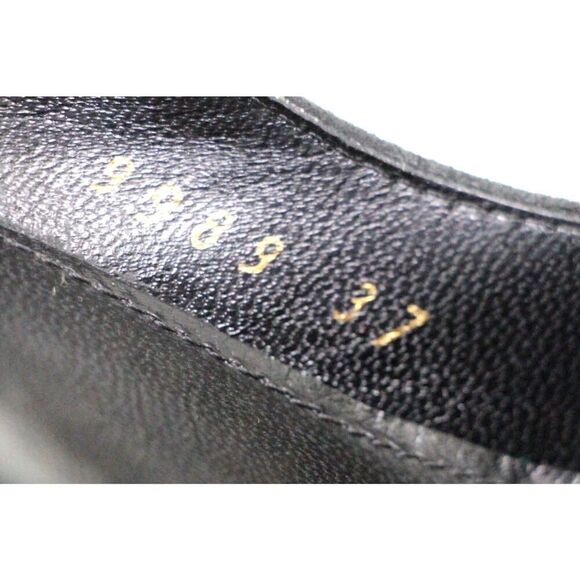 Sergio Rossi BLACK REAL LEATHER SUEDE HIGH HEEL POINTED CLASSIC PUMP SHOES Sz 37 - Picture 7 of 11